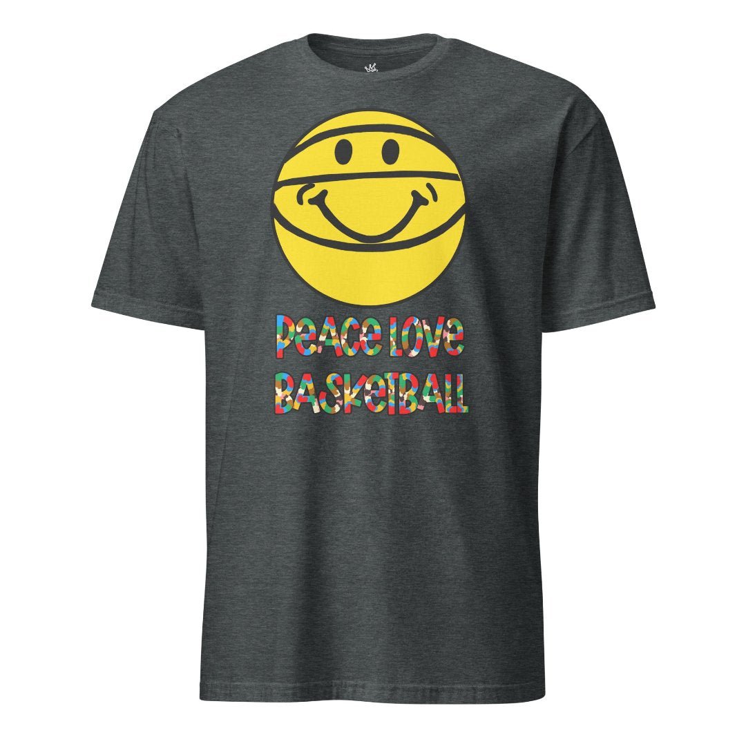 Peace Love Basketball Unisex Tri - Blend Crew Tee - Rebel P Customs