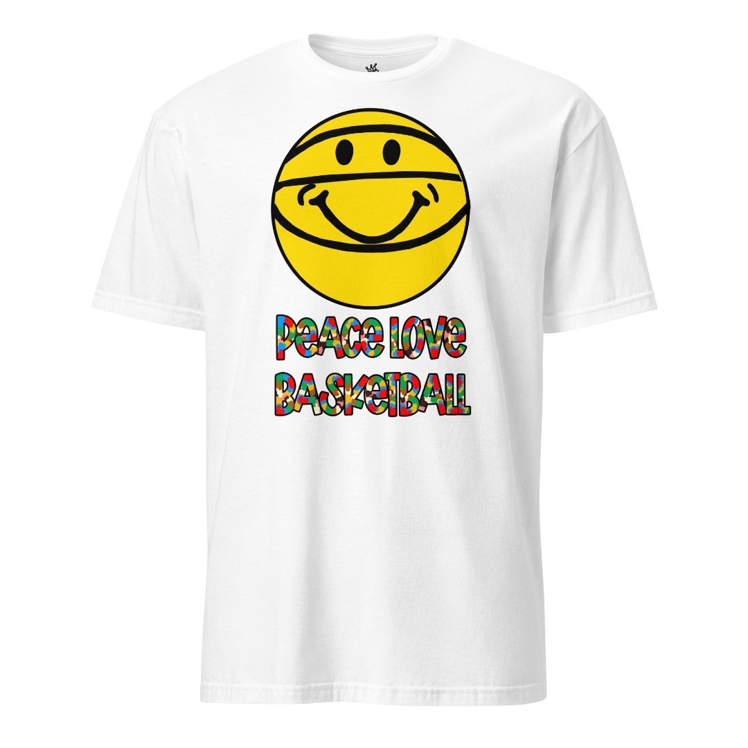 Peace Love Basketball Unisex Tri - Blend Crew Tee - Rebel P Customs