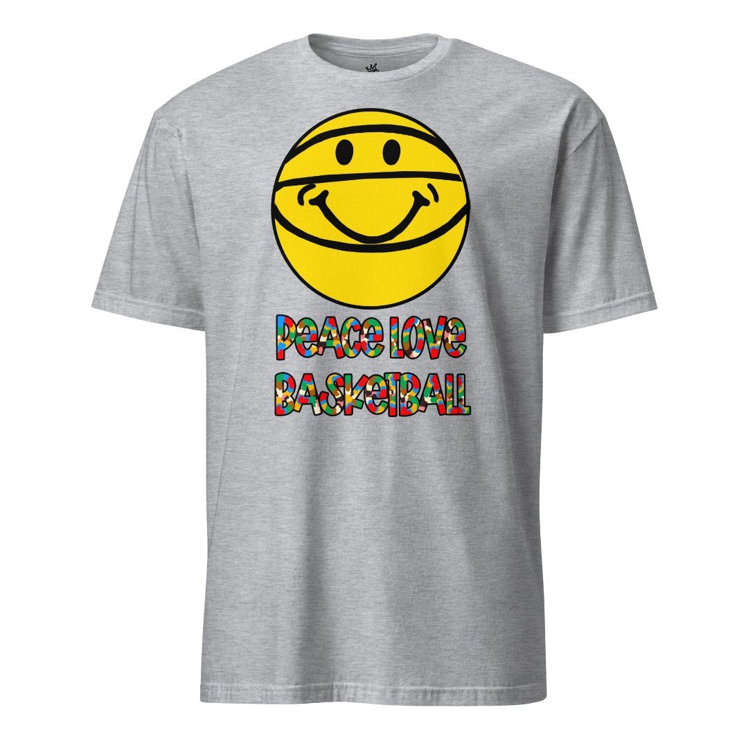 Peace Love Basketball Unisex Tri - Blend Crew Tee - Rebel P Customs