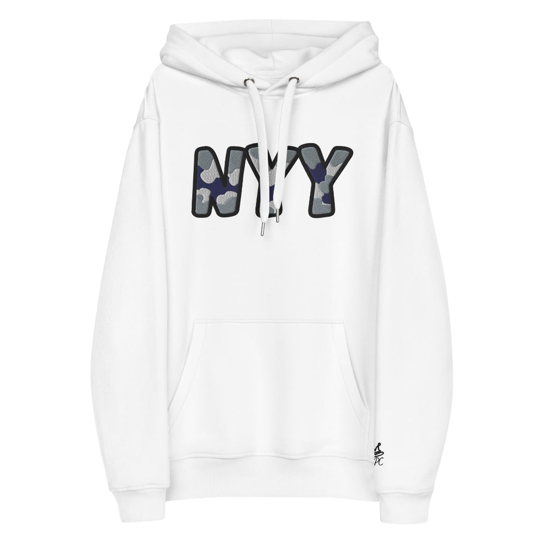 The City Collection NYY Baseball Patched Unisex Hoodie - Rebel P Customs