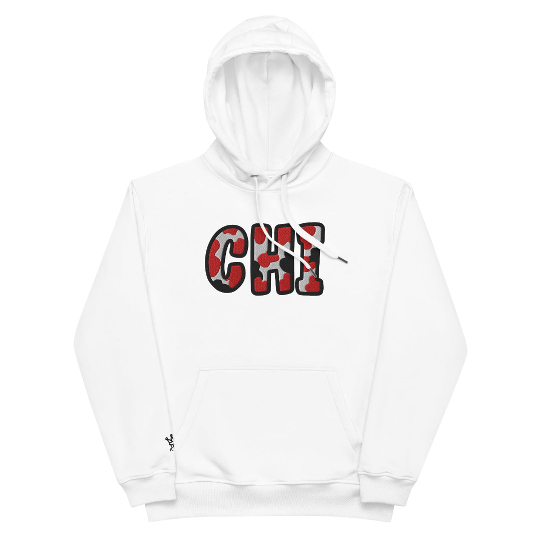 The City Collection CHI Basketball Patched Unisex Hoodie - Rebel P Customs