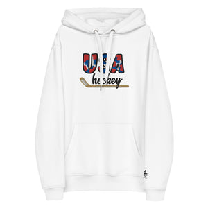 Team USA Hockey Patched Unisex Hoodie - Rebel P Customs