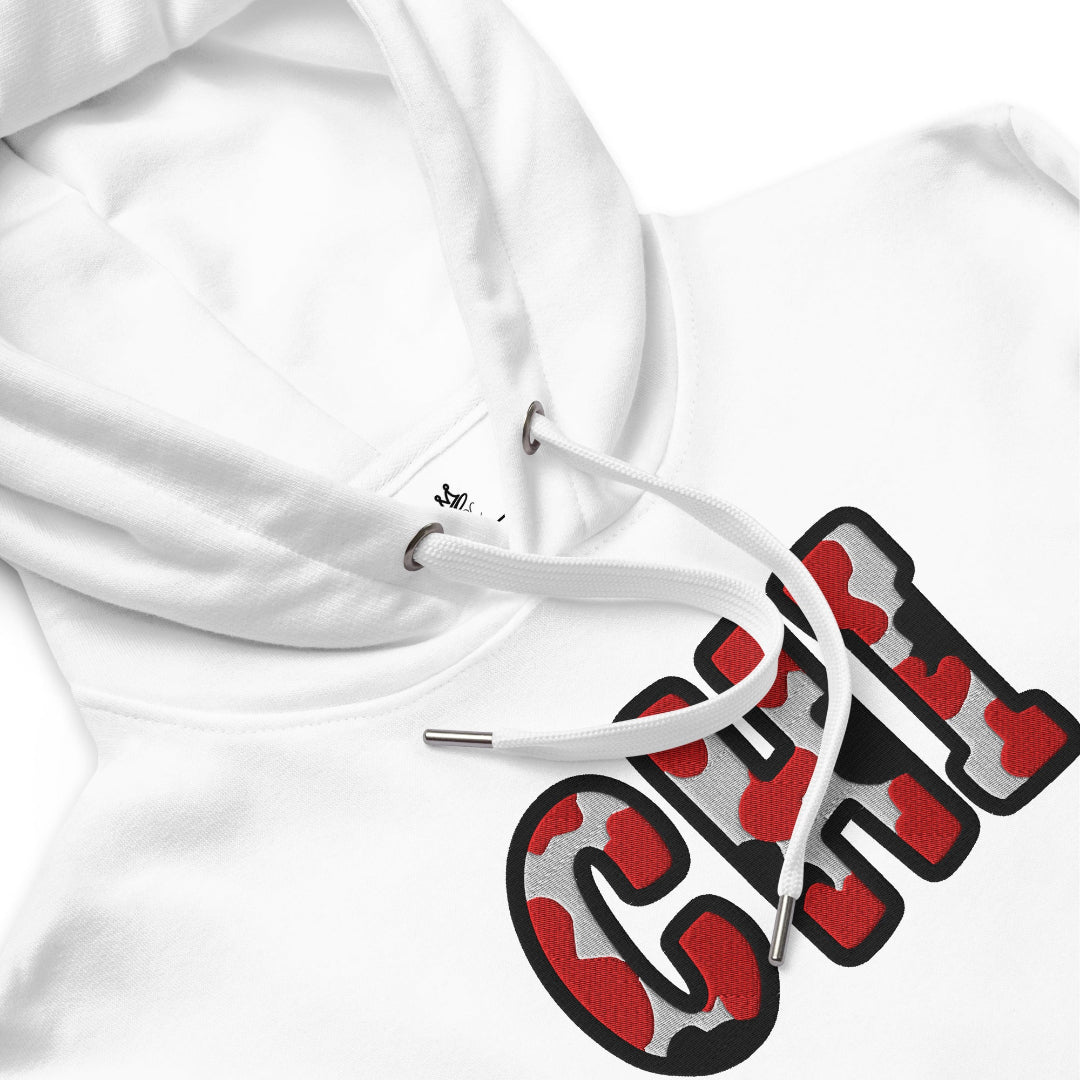 The City Collection CHI Basketball Patched Unisex Hoodie - Rebel P Customs