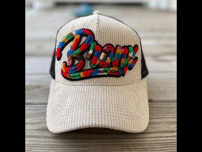 The City Collection Bronx Chenille Patched Corduroy Trucker Hat - Rebel P Customs