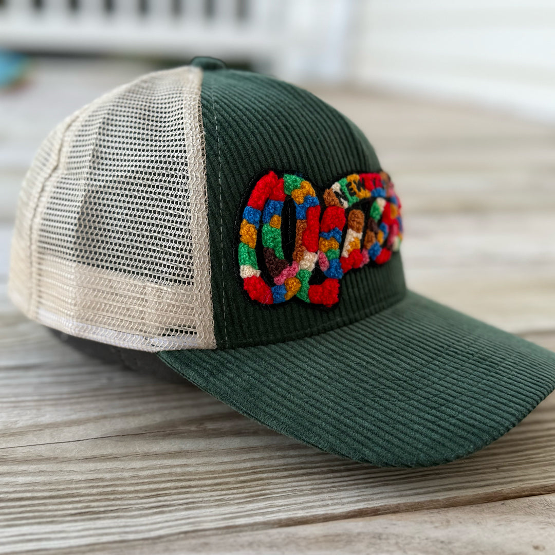 The City Collection Queens Chenille Patched Corduroy Trucker Hat - Rebel P Customs