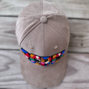 Rebel Chenille Patched Low Profile Structured Corduroy Hat - Rebel P Customs