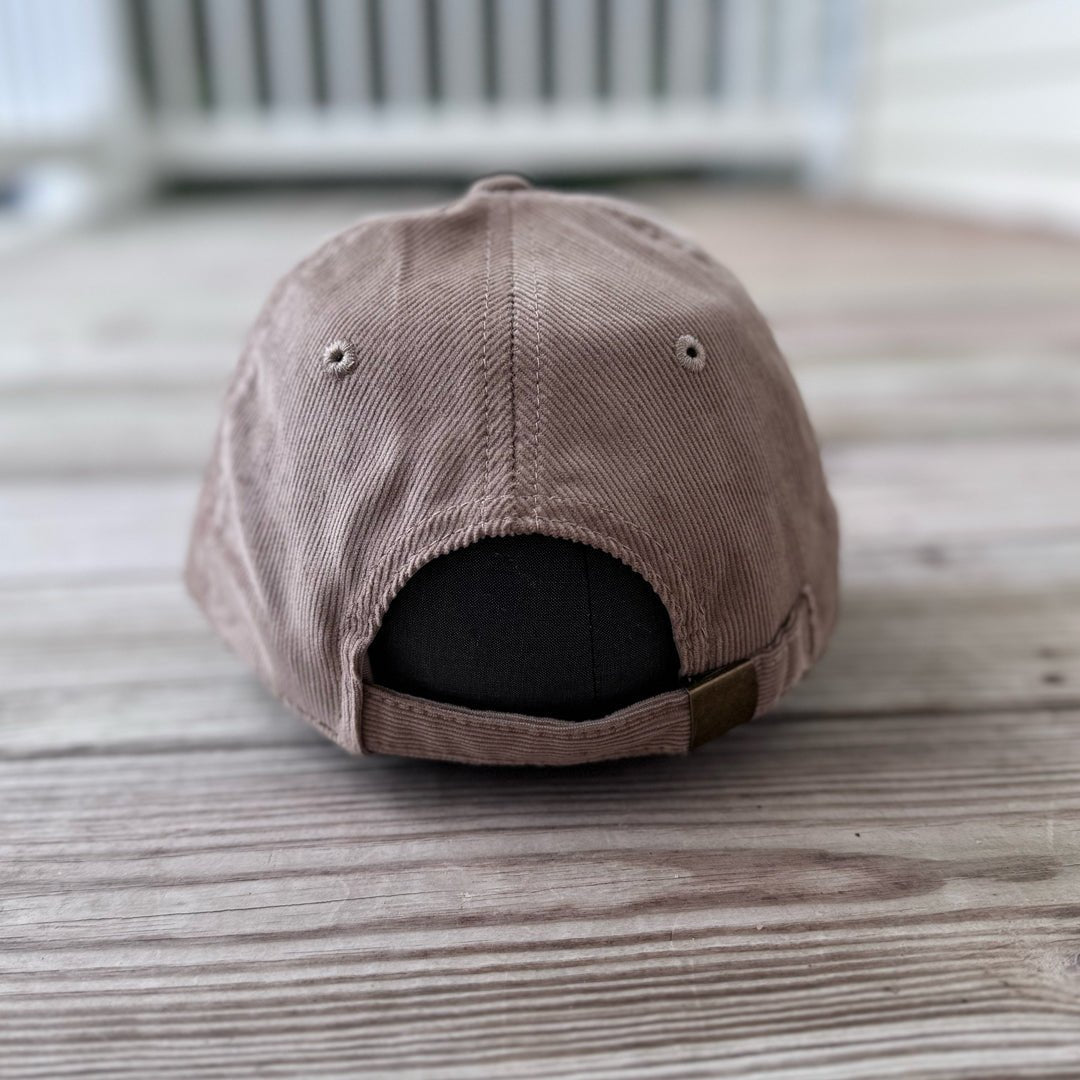 Rebel Chenille Patched Low Profile Structured Corduroy Hat - Rebel P Customs