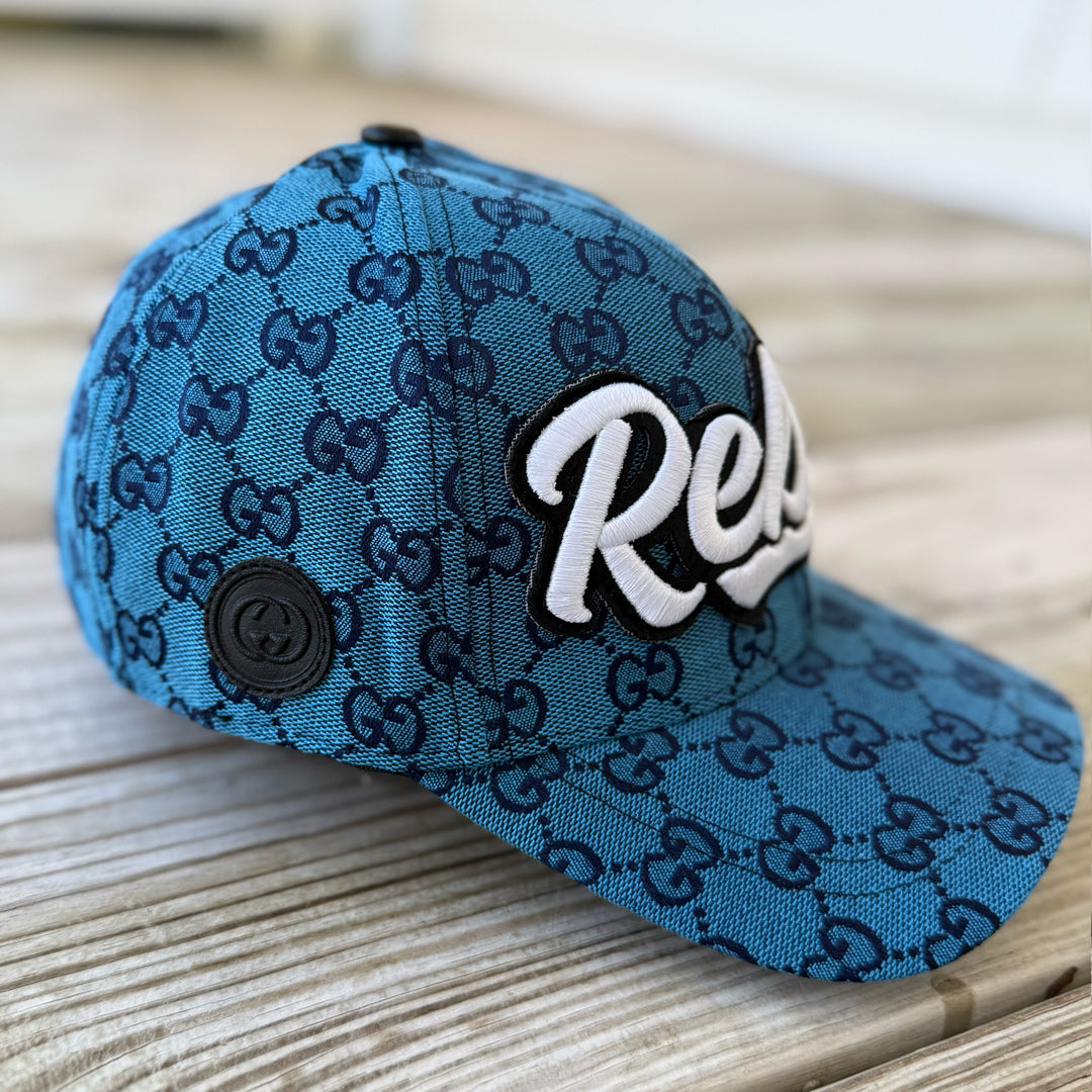 Limited Edition Glow In The Dark Rebel Patched Hat in Blue