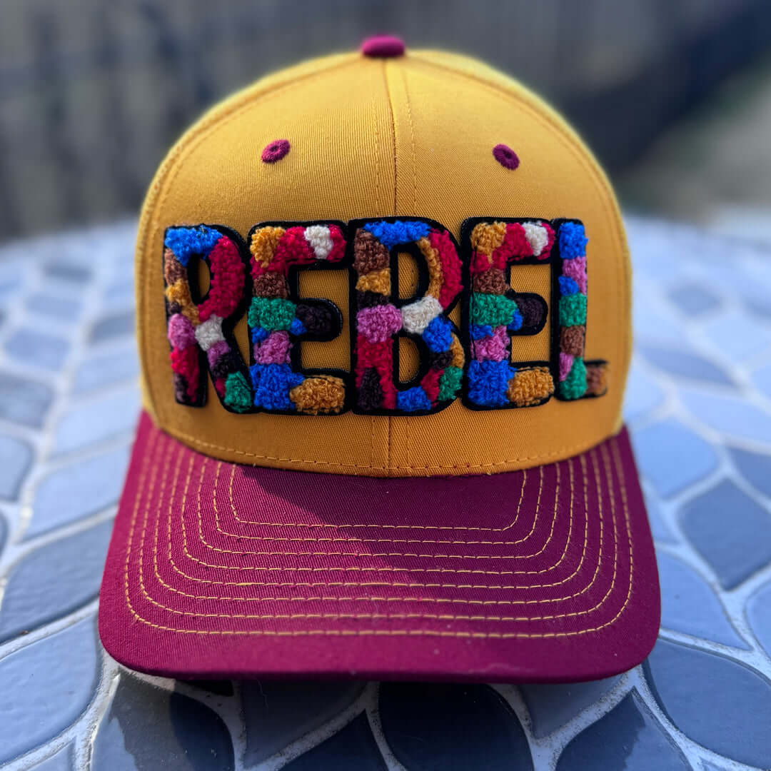 Chenille Rebel Patched Mid-Pro Multicolor Trucker Cap
