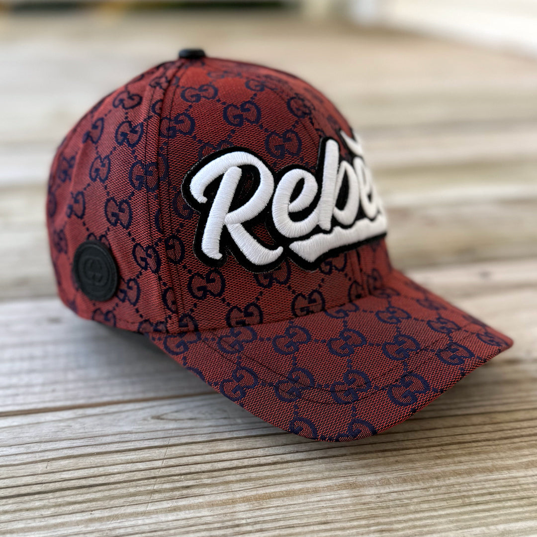 Limited Edition Glow In The Dark Rebel Patched Hat in Orange