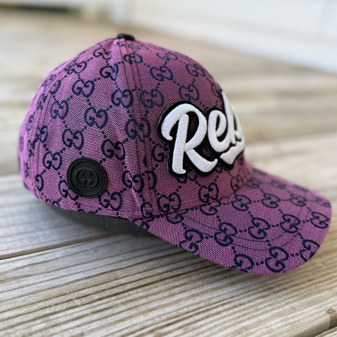 Limited Edition Glow In The Dark Rebel Patched Hat in Pink