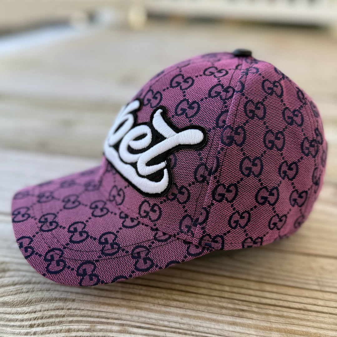 Limited Edition Glow In The Dark Rebel Patched Hat in Pink