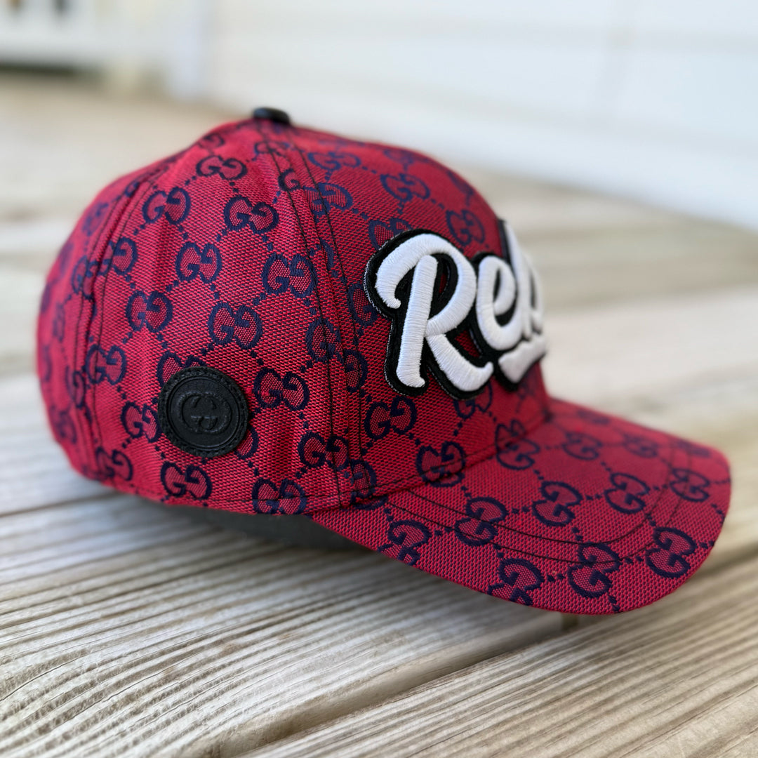 Limited Edition Glow In The Dark Rebel Patched Hat in Red