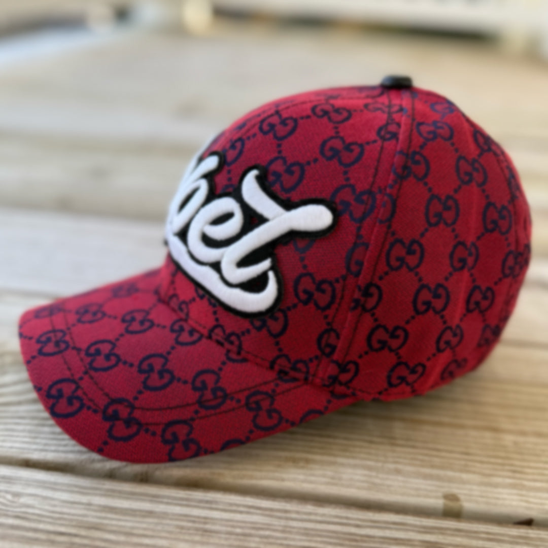 Limited Edition Glow In The Dark Rebel Patched Hat in Red