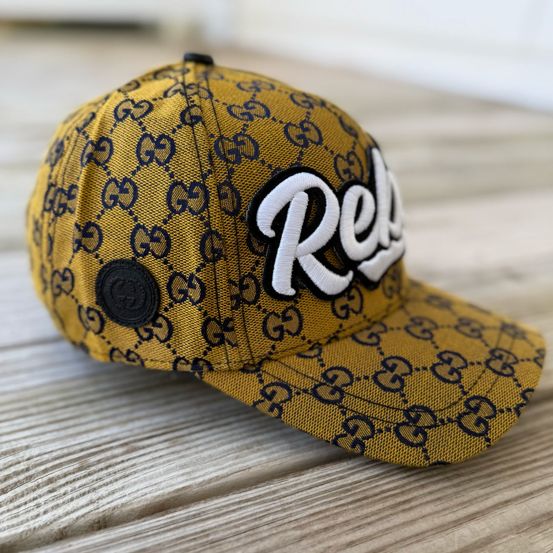 Limited Edition Glow In The Dark Rebel Patched Hat in Yellow