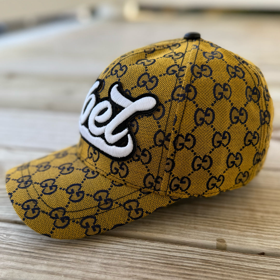 Limited Edition Glow In The Dark Rebel Patched Hat in Yellow