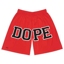 Red Unisex Dope Basketball Shorts - Rebel P Customs