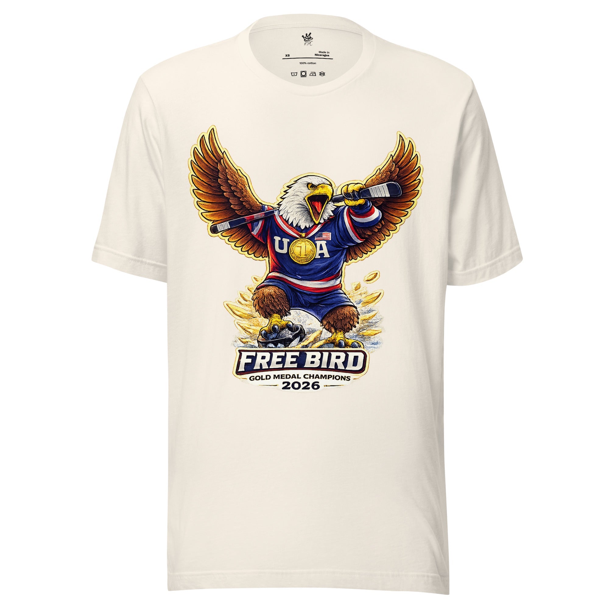 Team USA Free Bird Limited Gold Edition Unsex T Shirt - Rebel P Customs