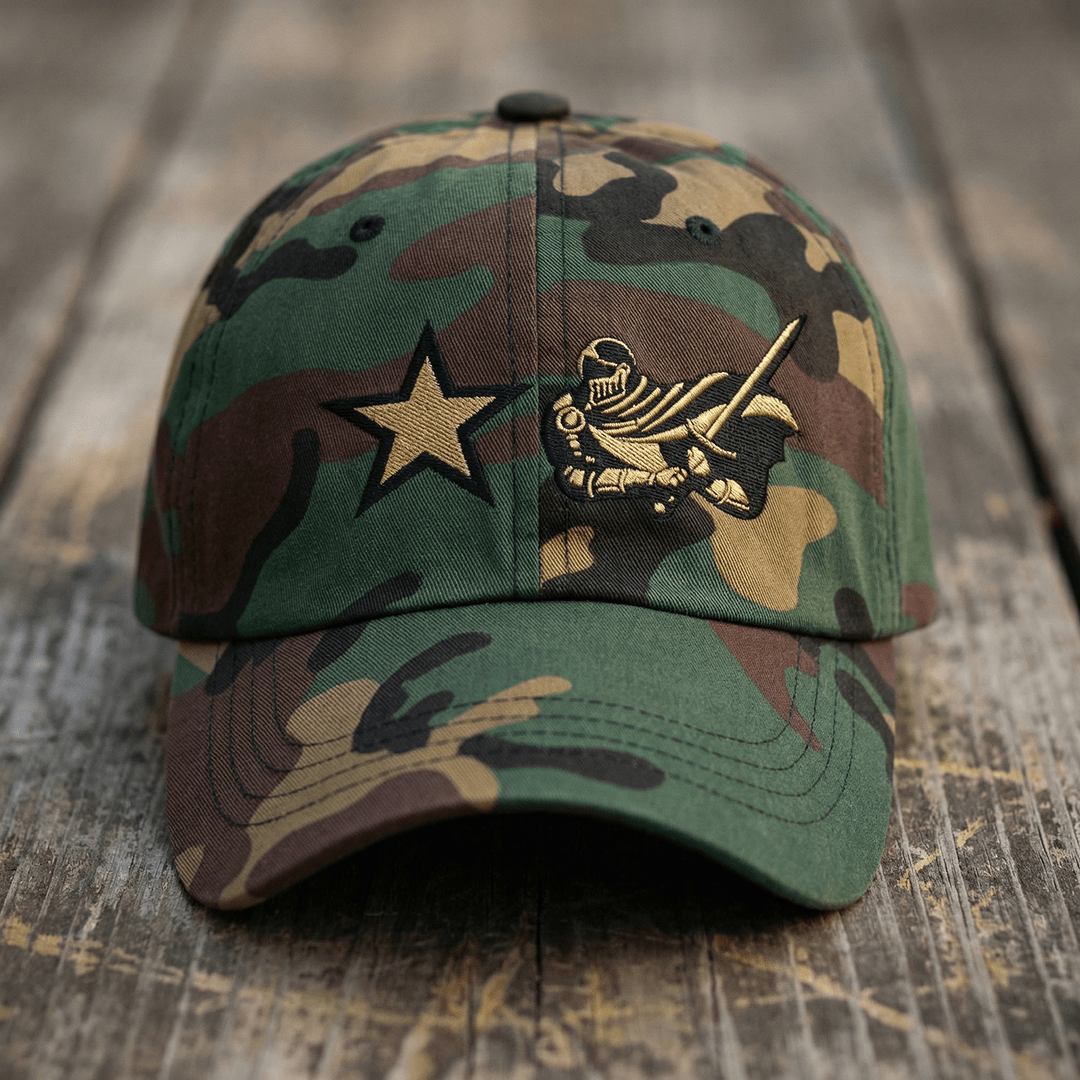 The City Collection ARMY Logo Camo Patched Hat - Rebel P Customs