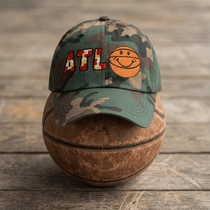 The City Collection ATL Basketball Camo Patched Hat - Rebel P Customs