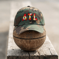 The City Collection ATL Basketball Camo Patched Hat - Rebel P Customs