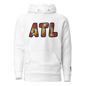 The City Collection ATL Basketball Patched Unisex Hoodie - Rebel P Customs