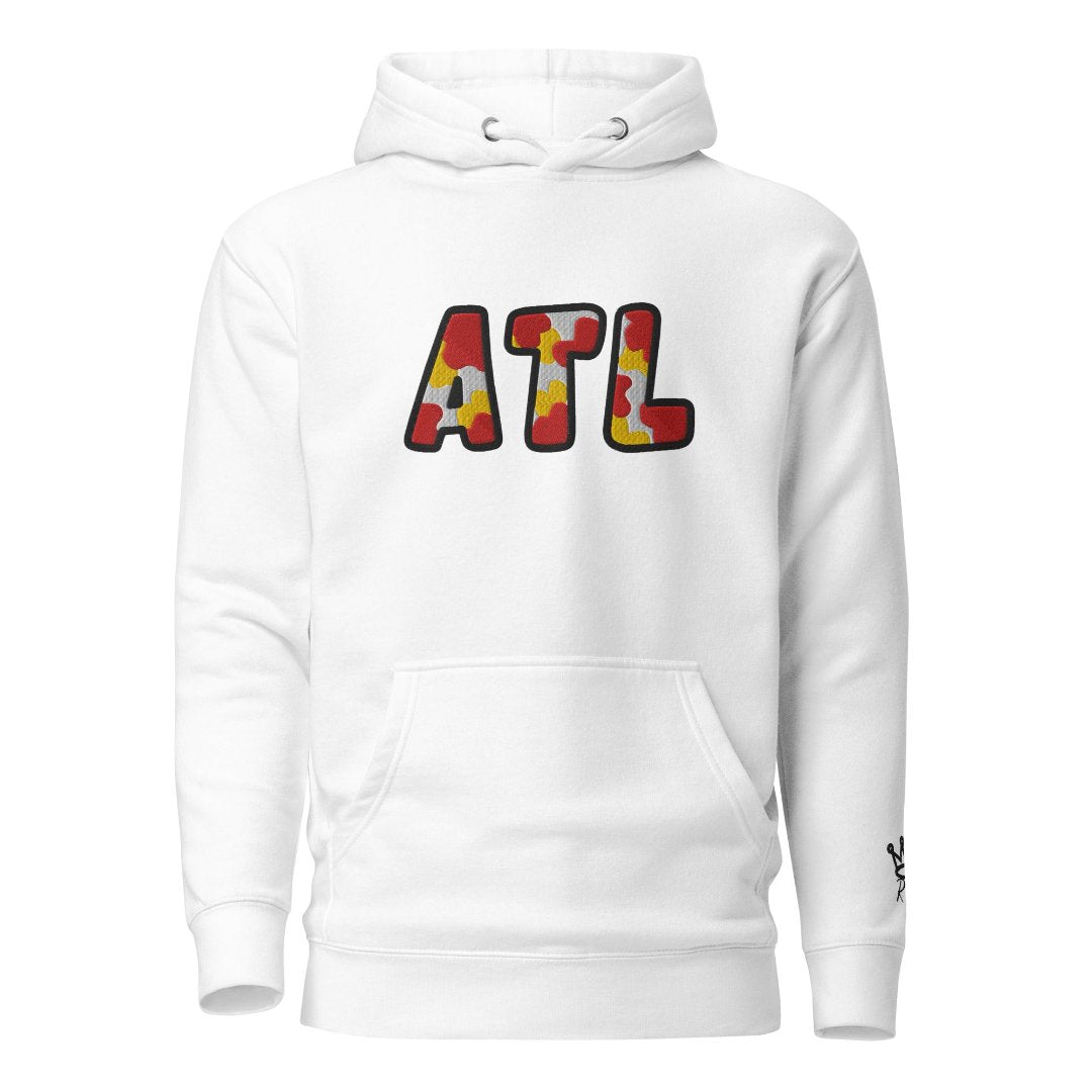 The City Collection ATL Basketball Patched Unisex Hoodie - Rebel P Customs