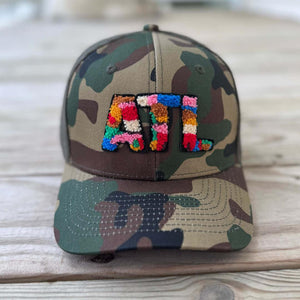 The City Collection ATL Chenille Camo Patched Hat - Rebel P Customs