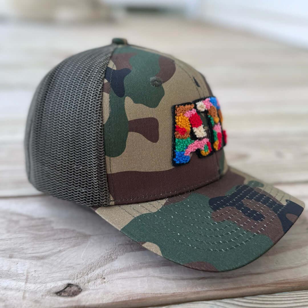 The City Collection ATL Chenille Camo Patched Hat - Rebel P Customs