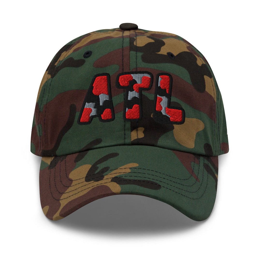 The City Collection ATL Football Camo Patched Hat - Rebel P Customs
