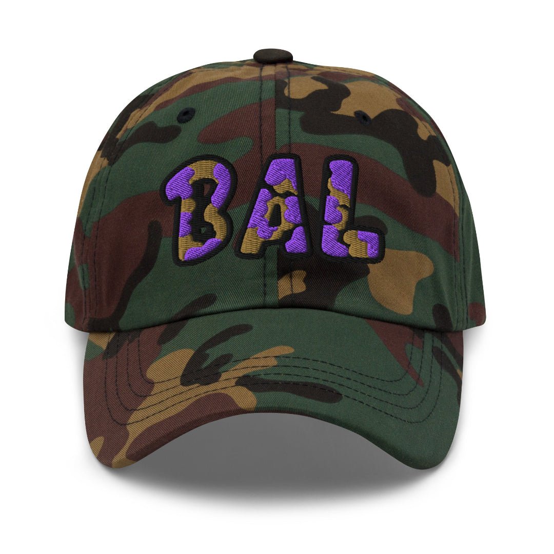 The City Collection BAL Football Camo Patched Hat - Rebel P Customs