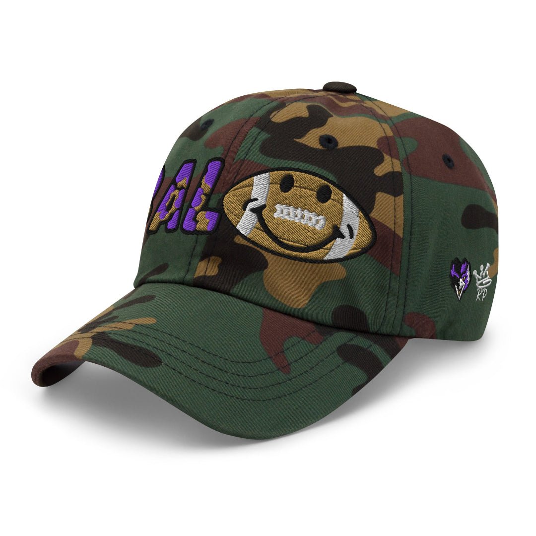 The City Collection Baltimore Football Camo Patched Hat - Rebel P Customs