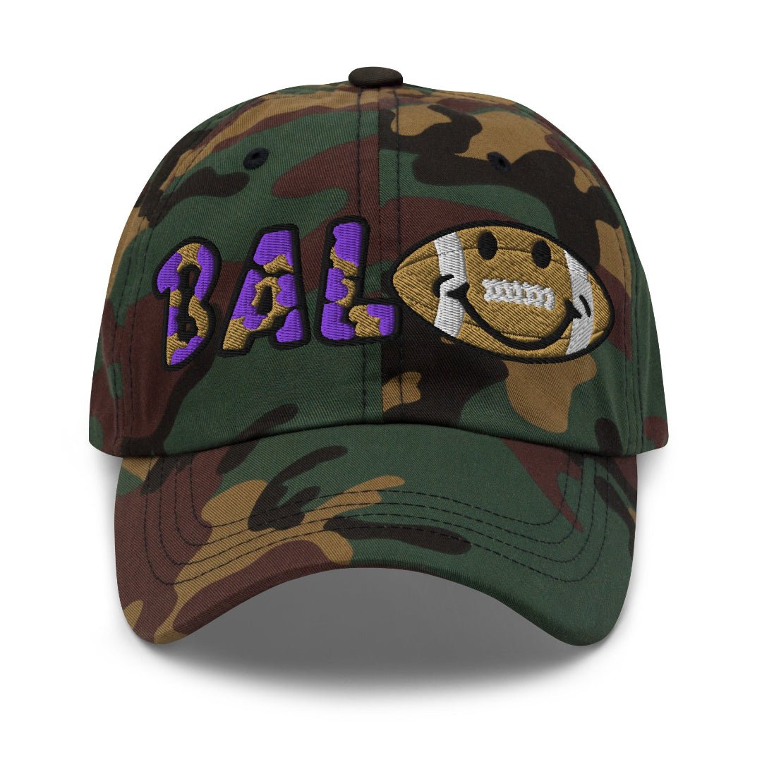 The City Collection Baltimore Football Camo Patched Hat - Rebel P Customs