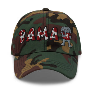The City Collection BAMA Elephant Camo Patched Hat - Rebel P Customs