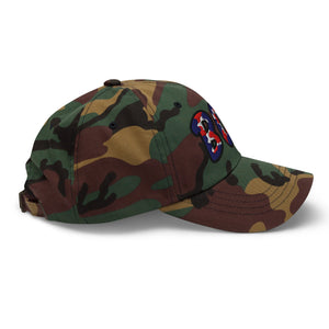 The City Collection BOS Baseball Camo Patched Hat - Rebel P Customs