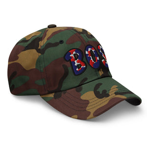 The City Collection BOS Baseball Camo Patched Hat - Rebel P Customs