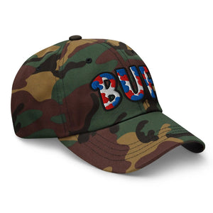 The City Collection BUF Football Camo Patched Hat - Rebel P Customs
