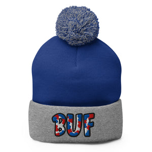 The City Collection BUF Football Patched Beanie - Rebel P Customs