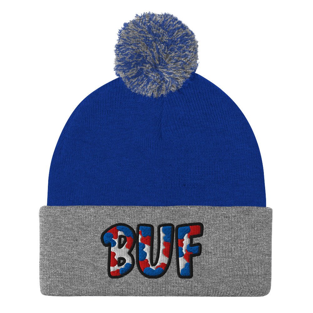 The City Collection BUF Football Patched Beanie - Rebel P Customs