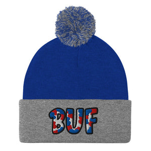 The City Collection BUF Football Patched Beanie - Rebel P Customs