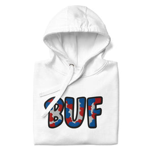 The City Collection BUF Football Patched Unisex Hoodie - Rebel P Customs