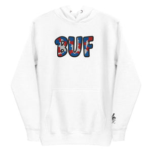 The City Collection BUF Football Patched Unisex Hoodie - Rebel P Customs
