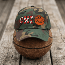 The City Collection CHI Basketball Camo Patched Hat - Rebel P Customs