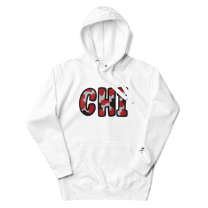 The City Collection CHI Basketball Patched Unisex Hoodie - Rebel P Customs