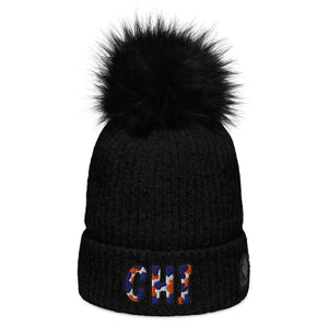 The City Collection CHI Football Patched Beanie - Rebel P Customs