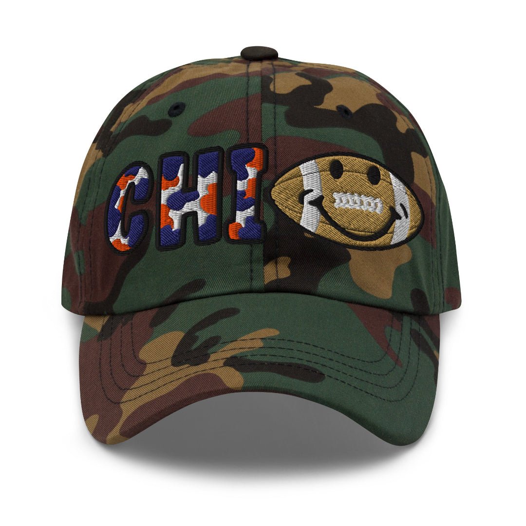 The City Collection Chicago Football Camo Patched Hat - Rebel P Customs