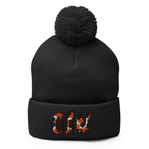 The City Collection CIN Football Patched Beanie - Rebel P Customs