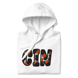 The City Collection CIN Football Patched Unisex Hoodie - Rebel P Customs