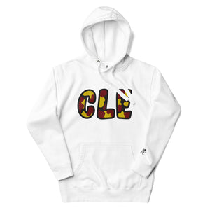 The City Collection CLE Basketball Patched Unisex Hoodie - Rebel P Customs