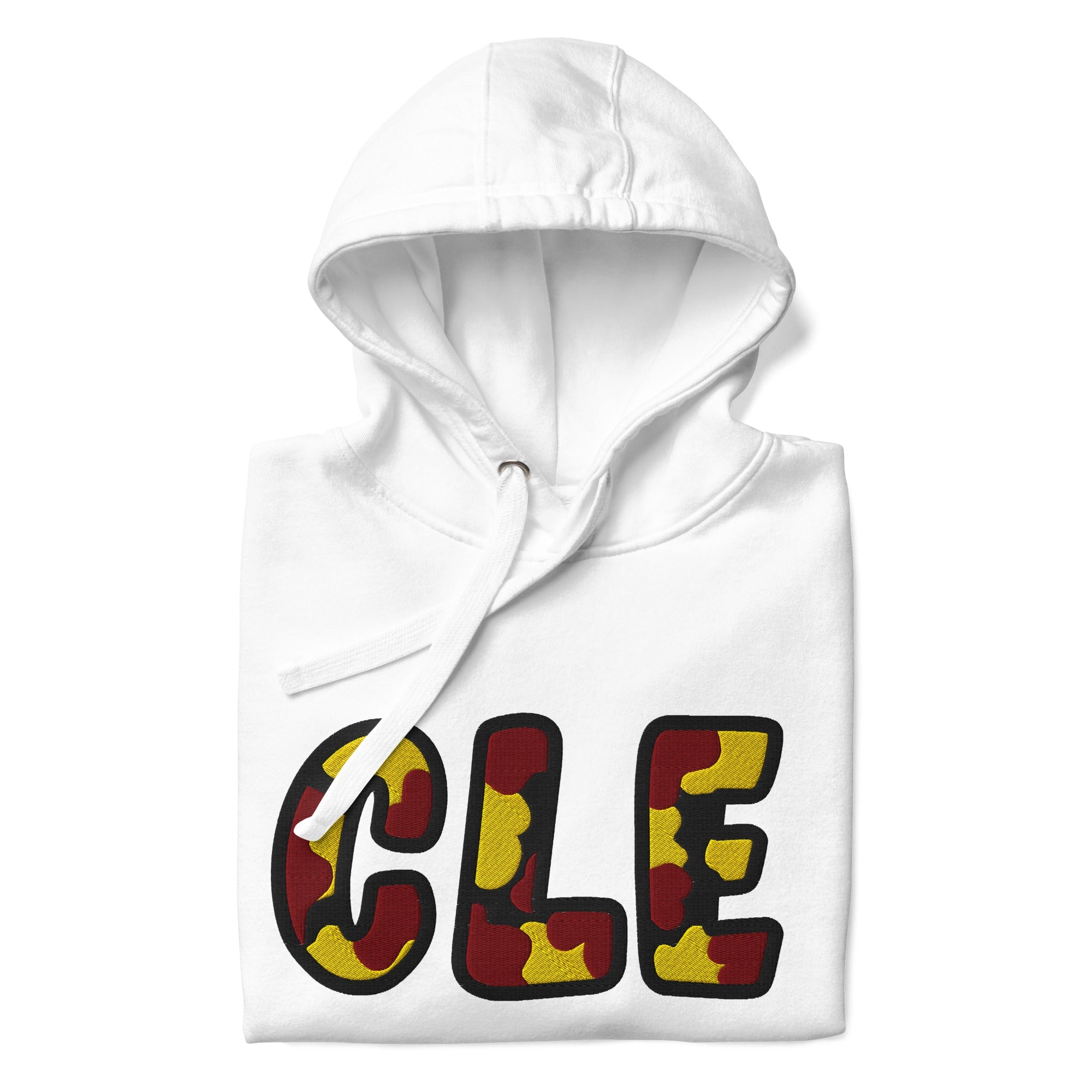 The City Collection CLE Basketball Patched Unisex Hoodie - Rebel P Customs